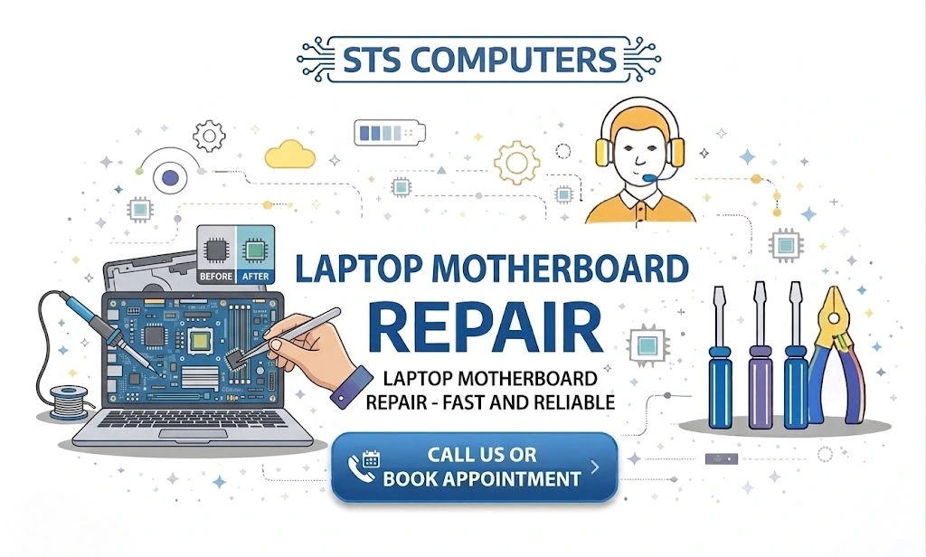 Laptop motherboard repair london